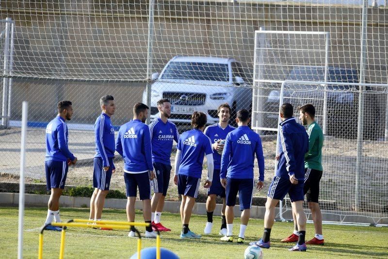 Entrenamiento del Real Zaragoza, 25 de febrero