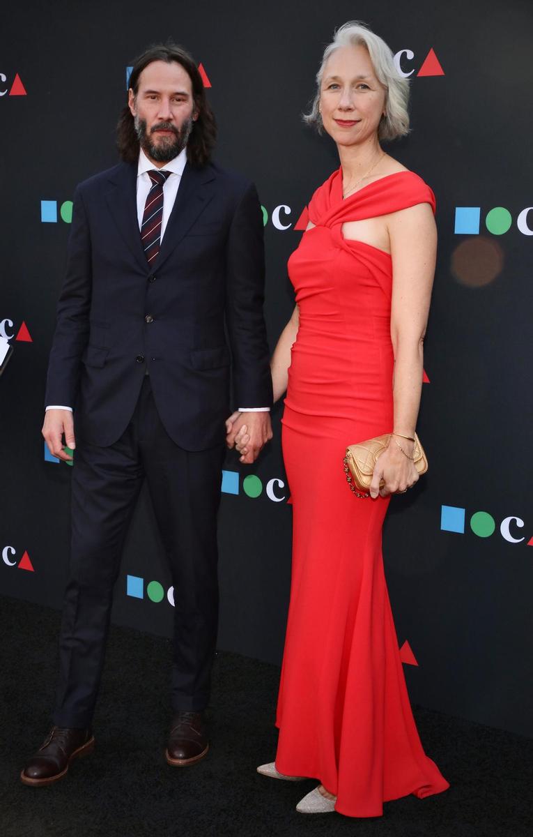 Keanu Reeves y Alexandra Grant en MOCA Gala 2022