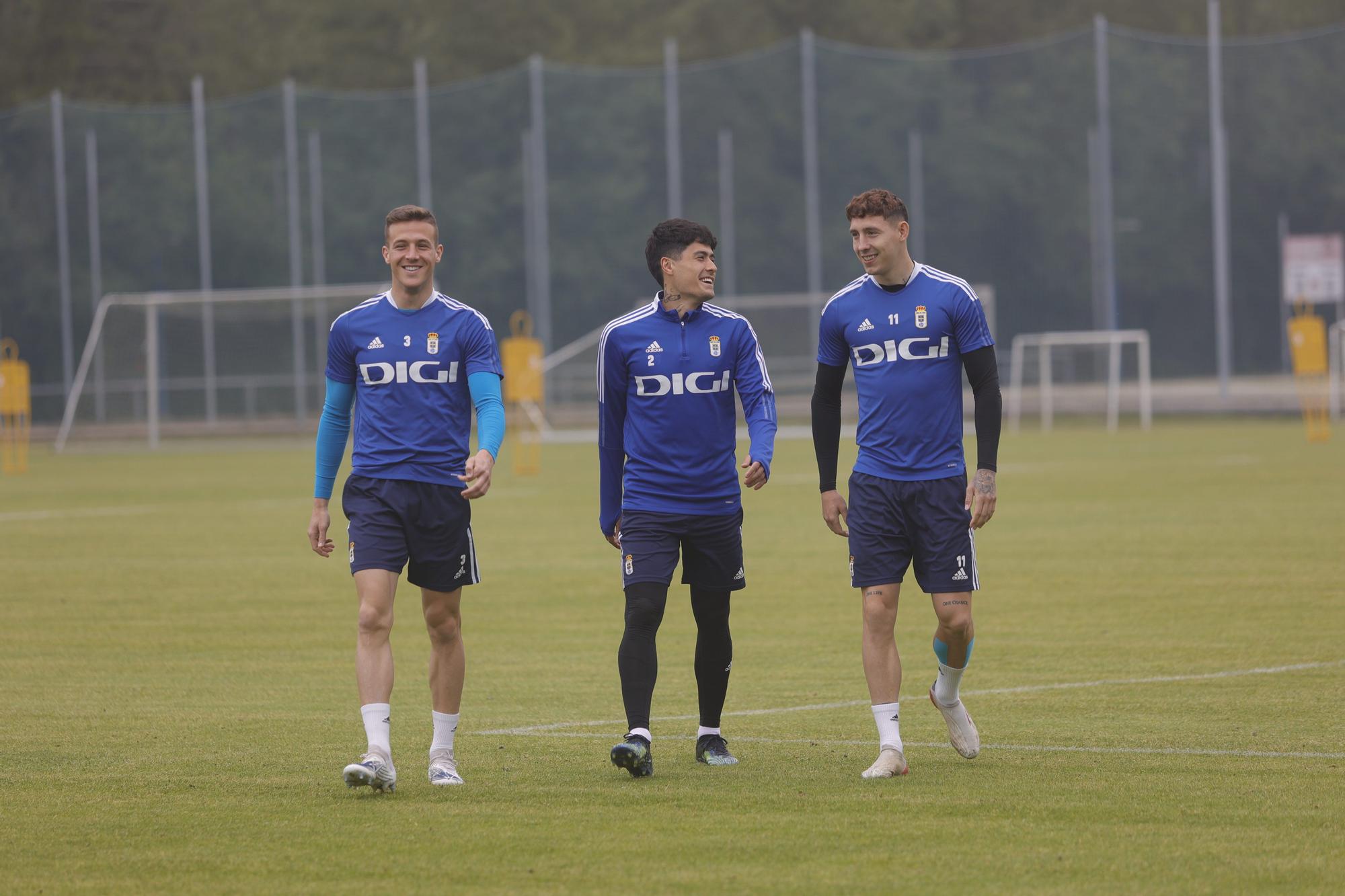 Las imágenes del entrenamiento del Oviedo