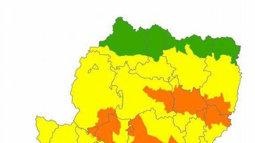 Alerta naranja por riesgo de incendios forestales en varias zonas de Aragón