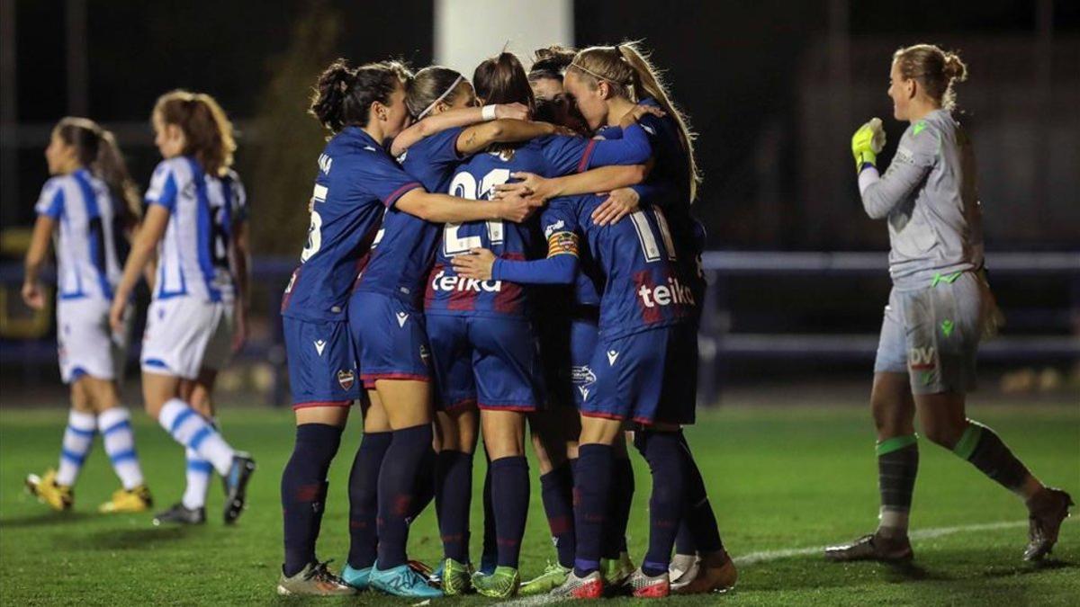 Las jugadoras del Levante en una imagen de archivo.