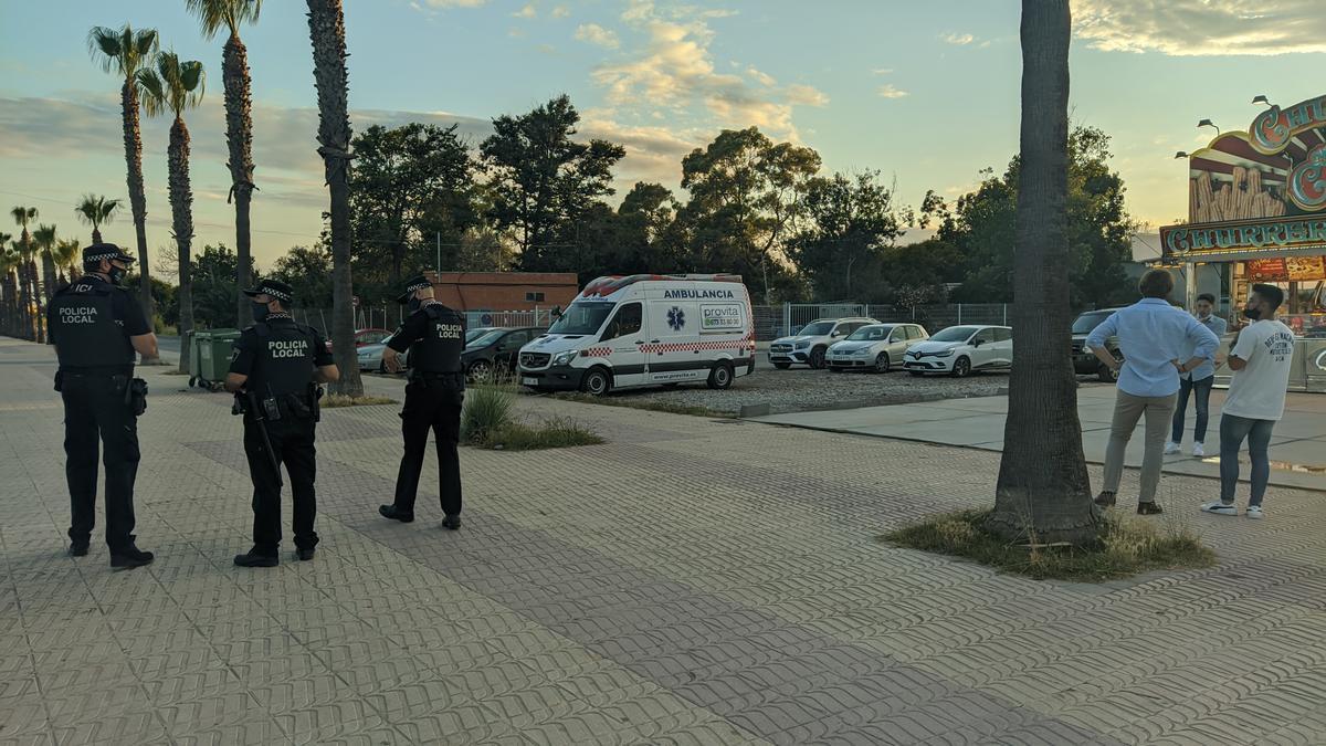 Imagen de Burriana este miércoles con ocasión del cierre de las playas por Sant Joan.