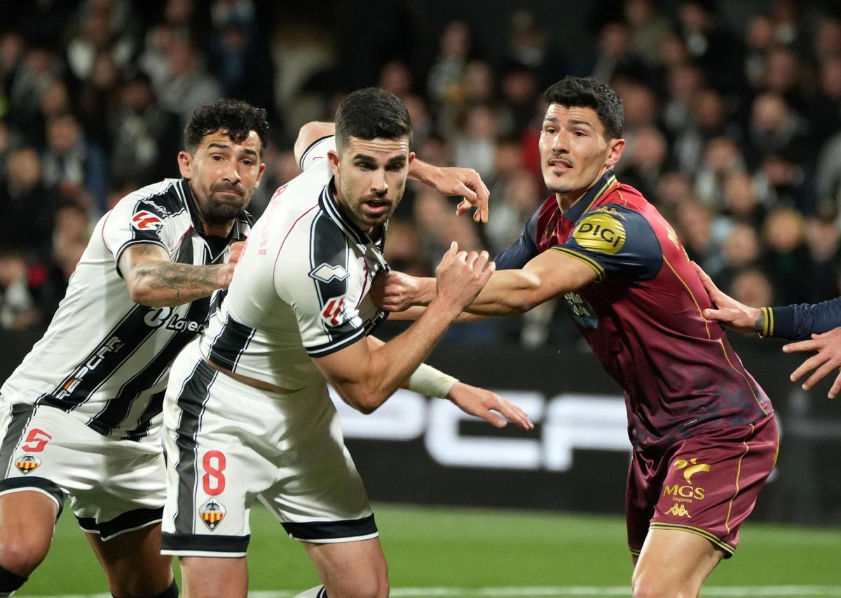 Alberto y Barri, en un córner.