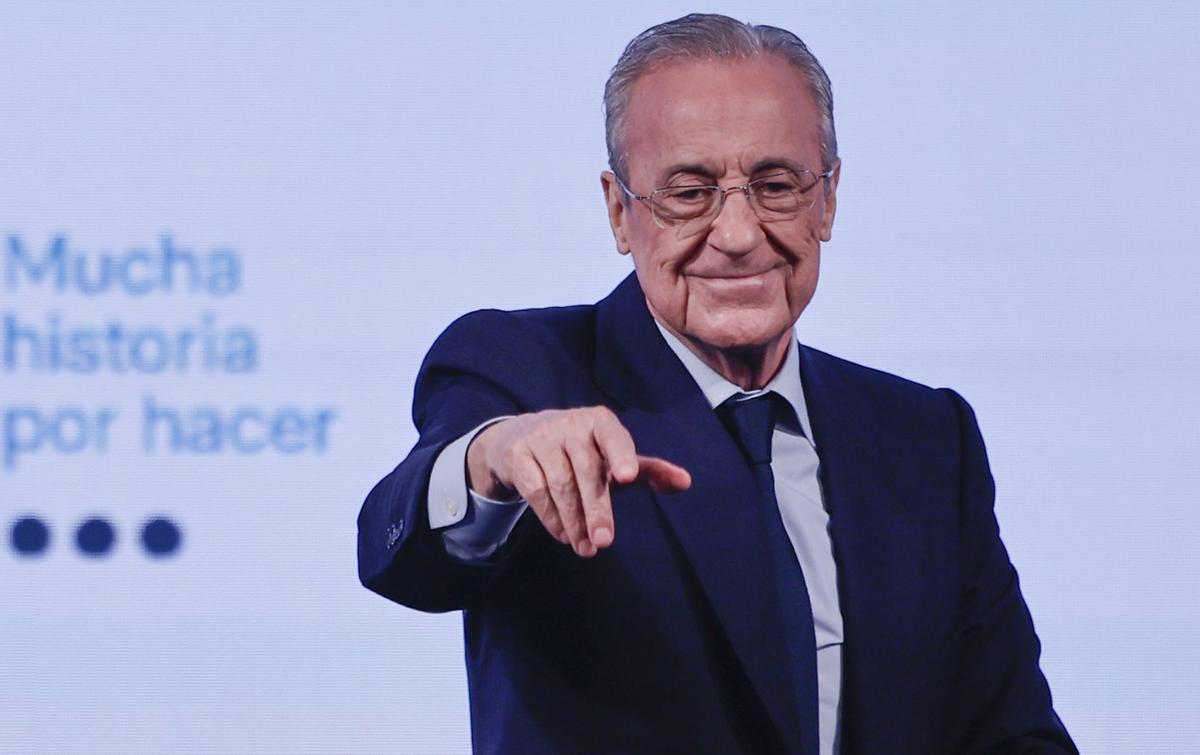 El Reial Madrid inunda la web oficial de fotos de Florentino
