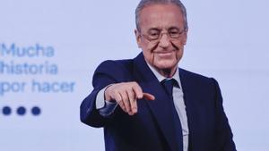 El Reial Madrid inunda la web oficial de fotos de Florentino