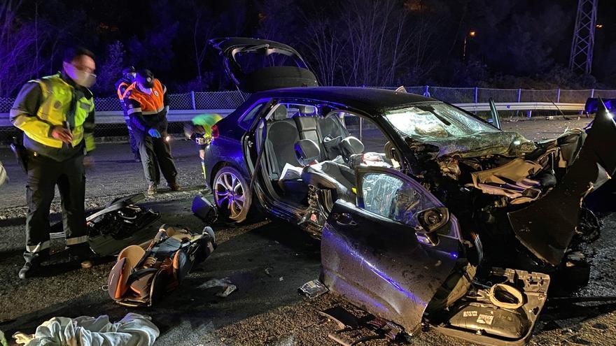 Un accidente entre dos coches deja cuatro heridos en Murcia