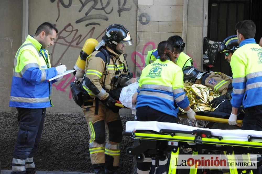 Incendio en un piso en San Andrés