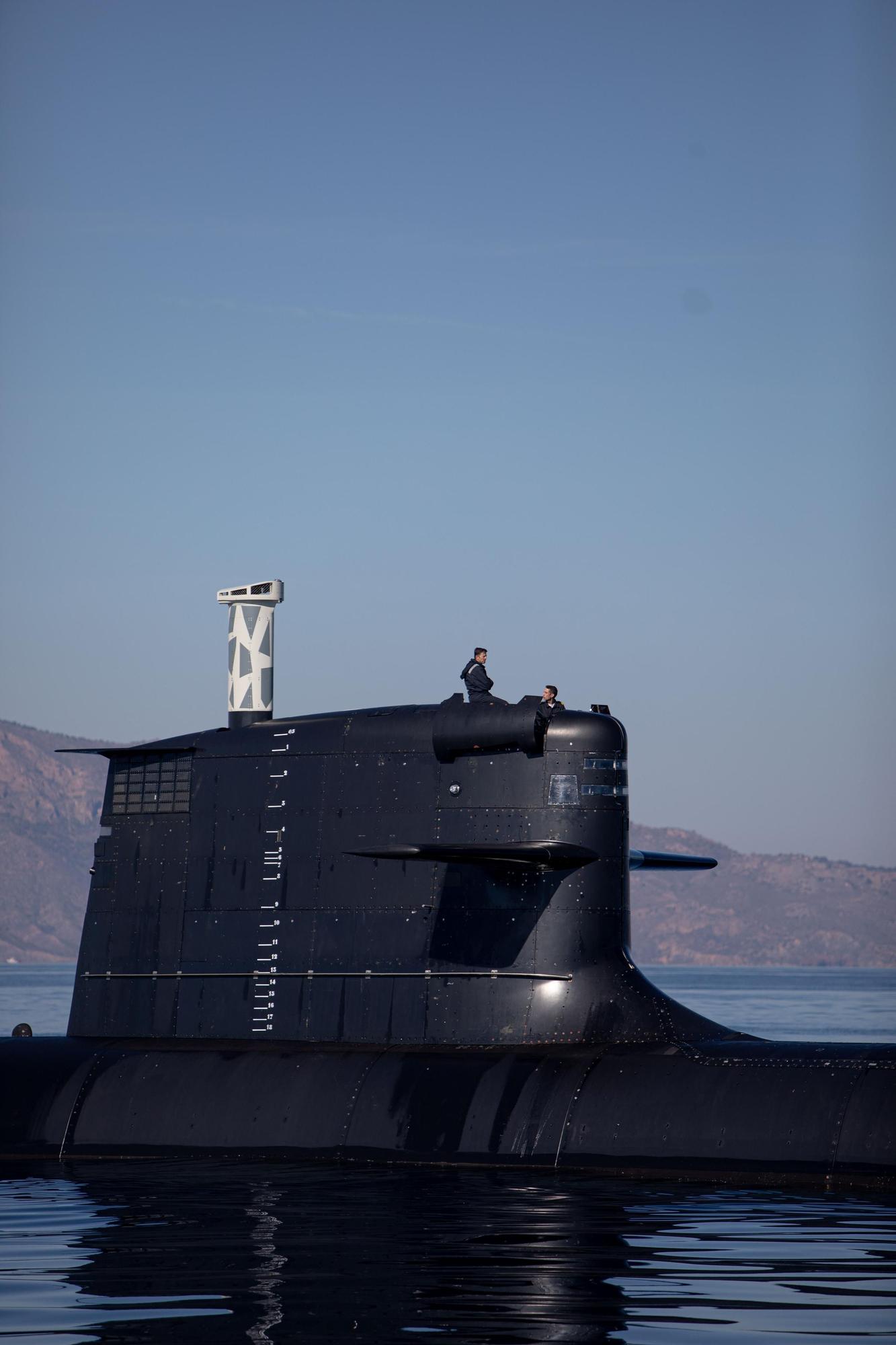 Últimas pruebas del submarino S-81 en Cartagena