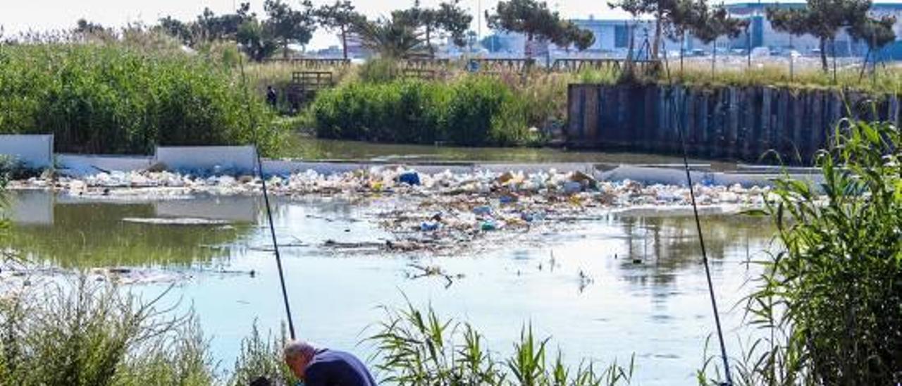 Los regantes se reúnen con la CHS para exigir caudal para sus cultivos y mejor limpieza del río