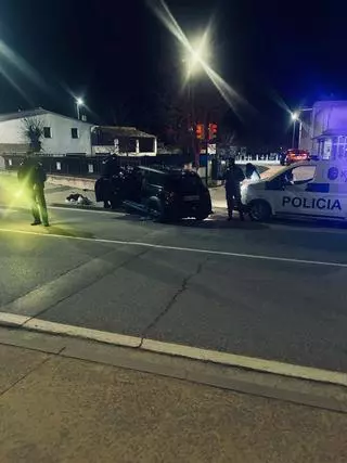 Un conductor temerari ignora un control, s'accidenta i fuig a peu a Vidreres