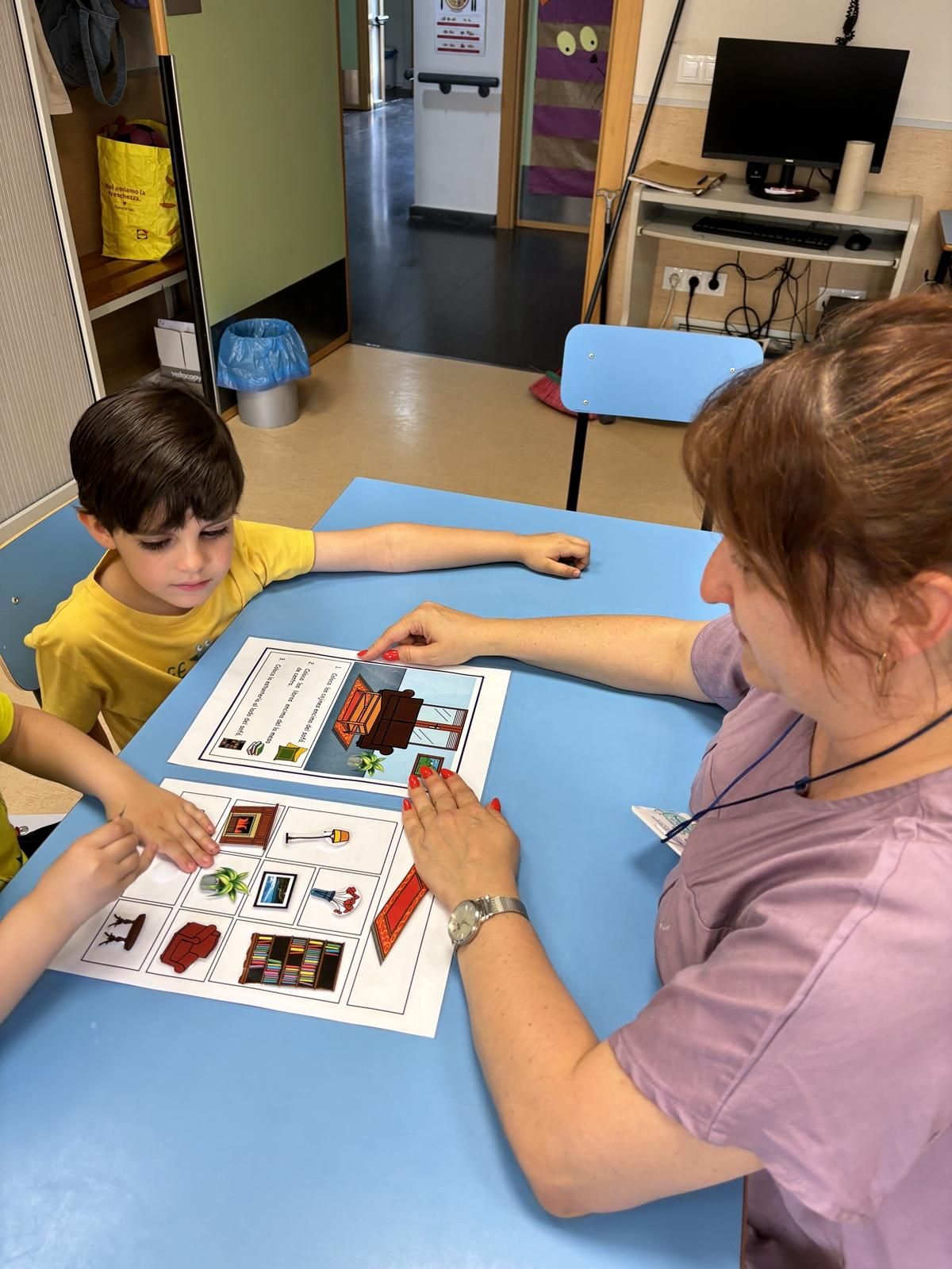 Una de las sesiones de aprendizaje.