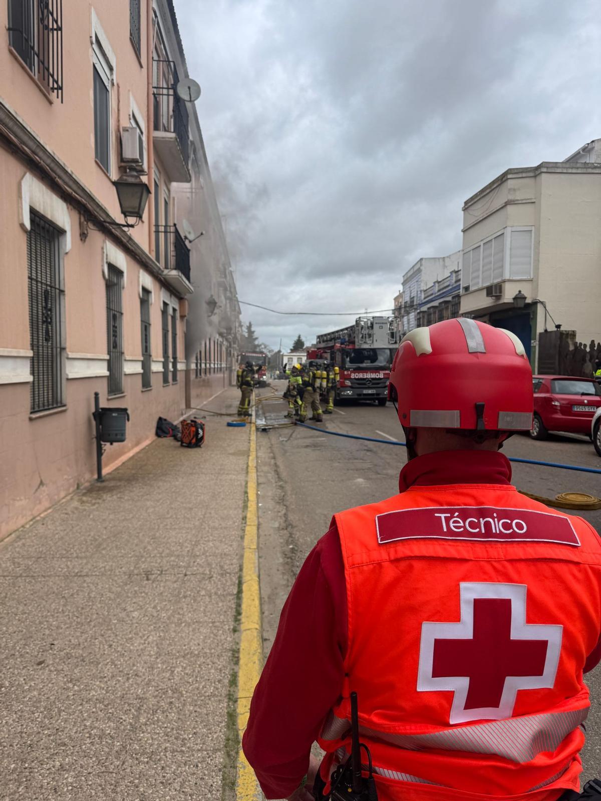 Incendio registrado durante el domingo en Badajoz