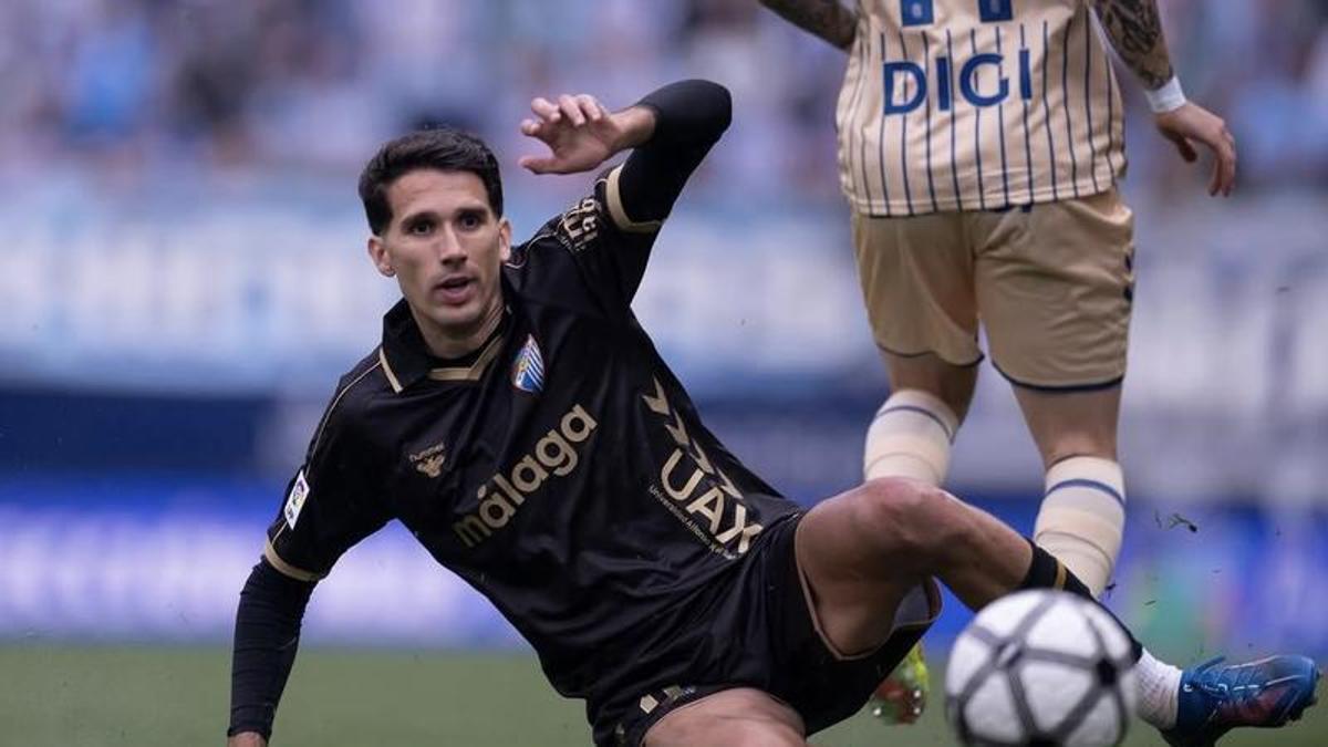 Juanpe, durante un partido de la temporada pasada.