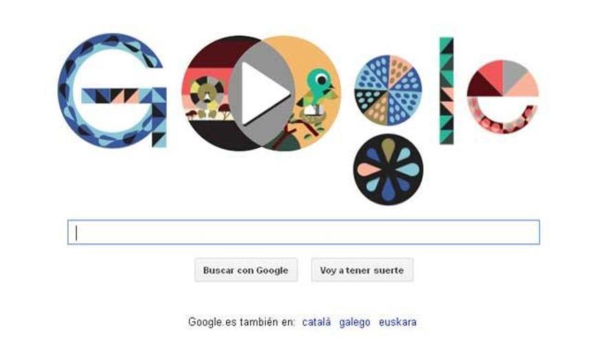 El doodle que Google dedica a John Venn.