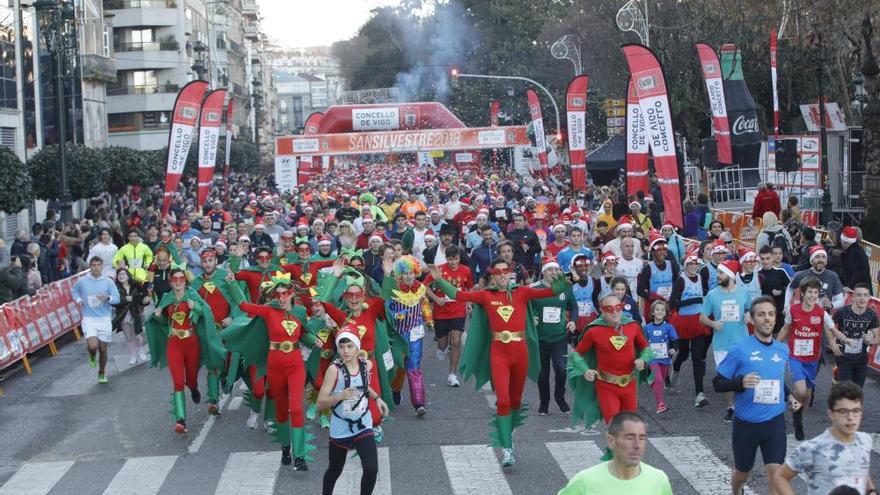 Foto de archivo de una San Silvestre de Vigo