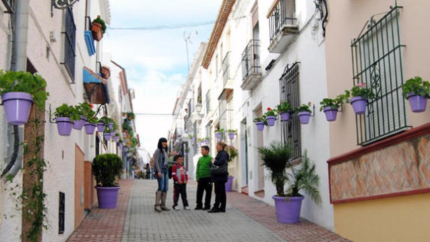 Una de las calles remodeladas en la primera fase.