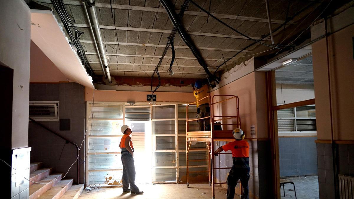 Obras en el CEIP Vicent Ricart de Benetússer.