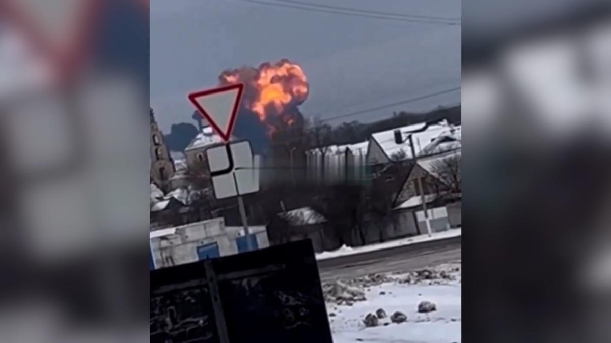 Un avión militar ruso se estrella en Bélgorod