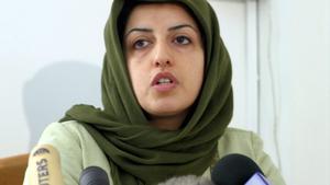La activista iraní Narges Mohamadi.