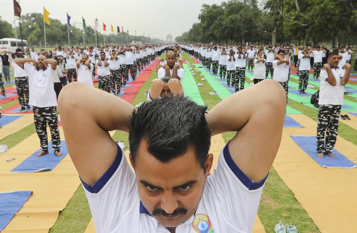 Día Internacional del Yoga en la India