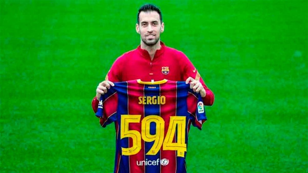 Sergio Busquets: Es un orgullo llegar a los 594 partidos