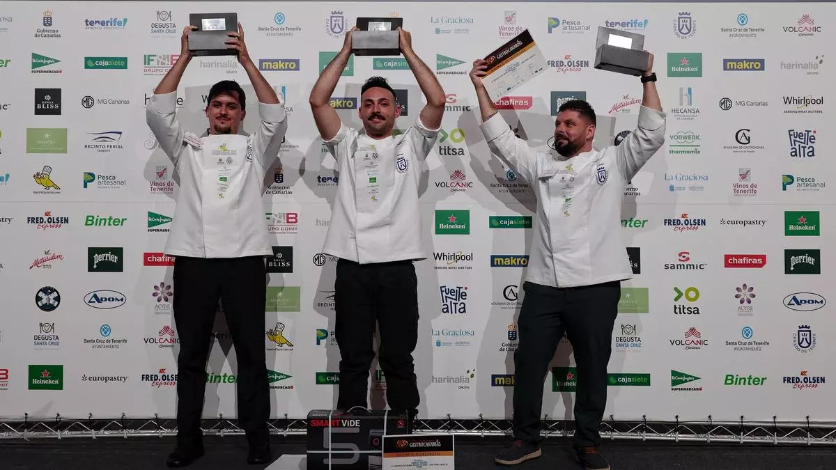 Guillermo García, ganador del 18º Campeonato de Canarias de Cocina GastroCanarias 2024 Gran Premio Cabildo de Tenerife
