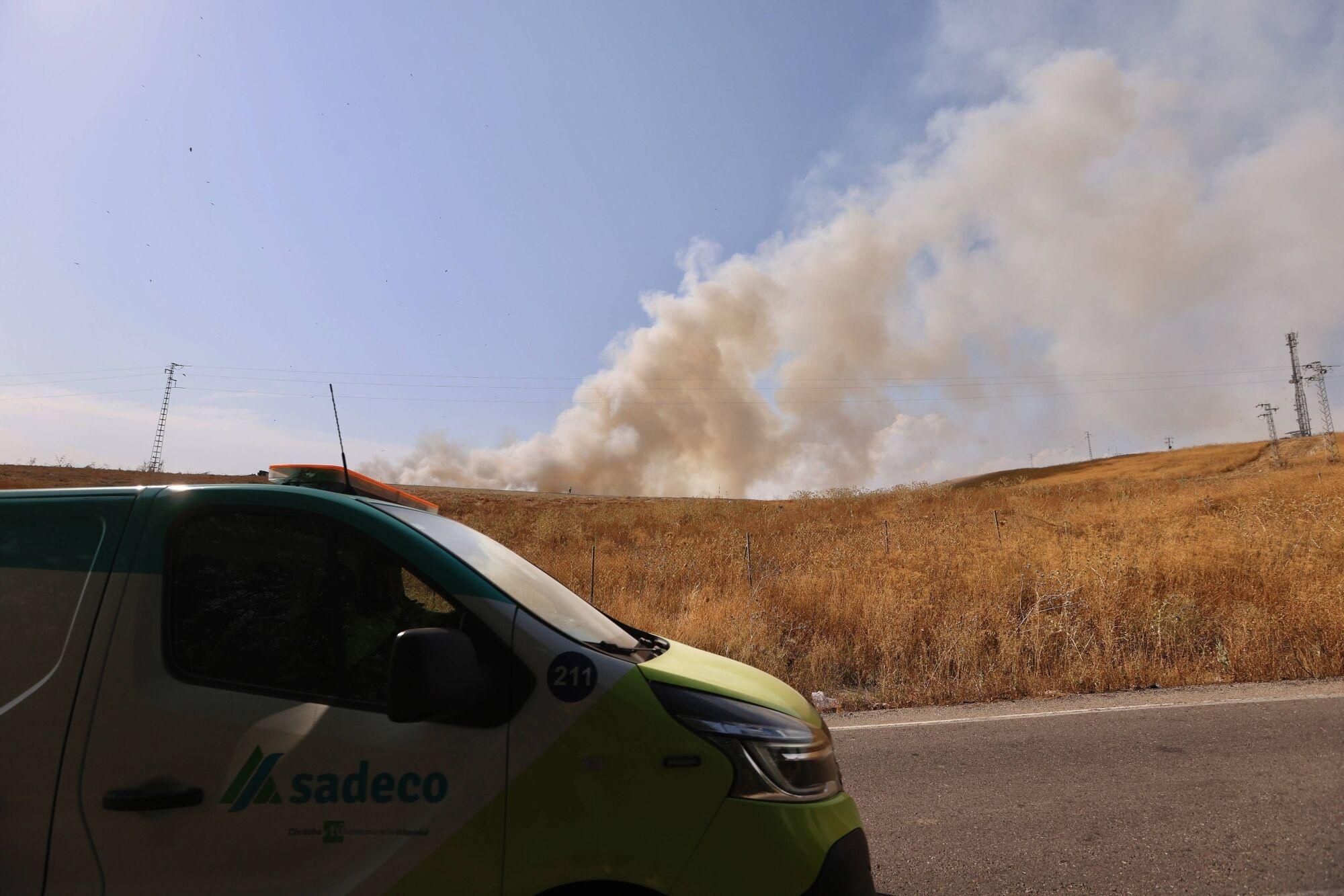 Incendio en el vertedero del Lobatón