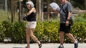 Varias personas paseando en Madrid