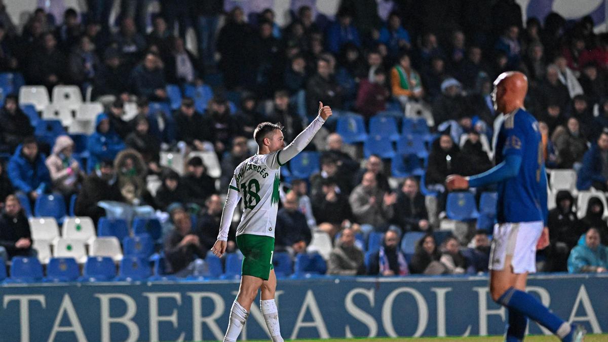 Borja Garcés marcó el primer gol el Elche en Linares