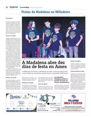 Especial Festas da Madalena no Milladoiro 2026
