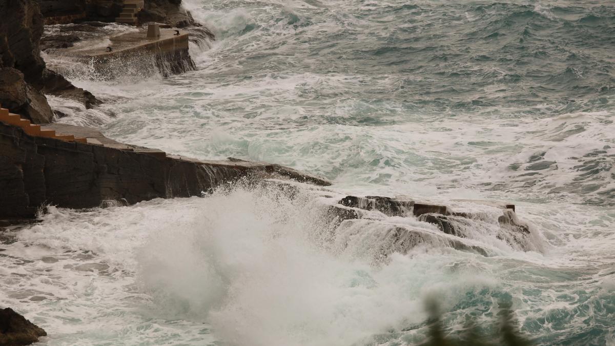 temporal en el mar