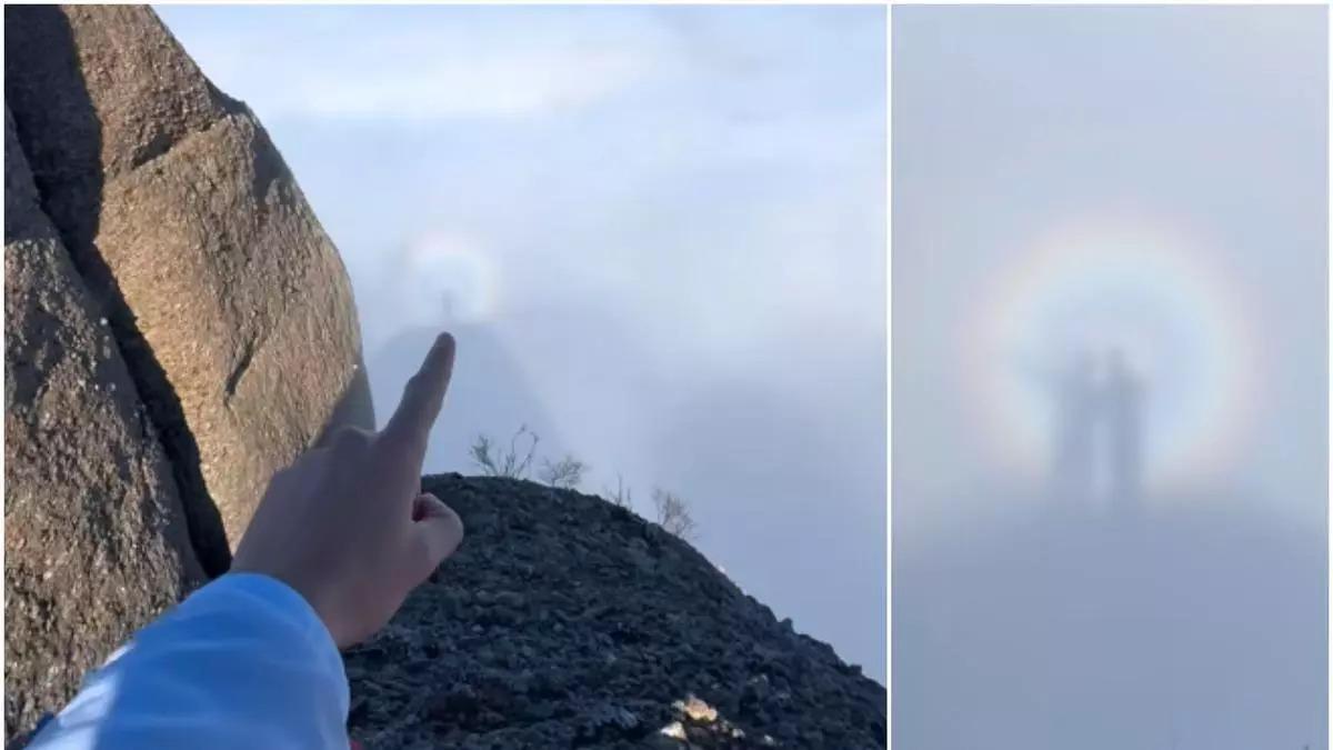 El espectro de Brocken registrado por Sergi Cabeza en Montserrat