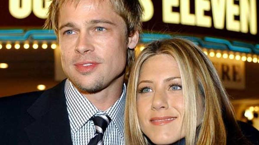 Brad Pitt y Jeniffer Aniston.