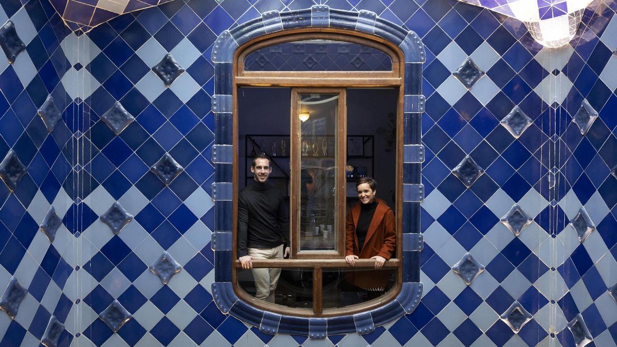 Gary Gautier y Elena Colomé Rakosnik a la Casa Batlló