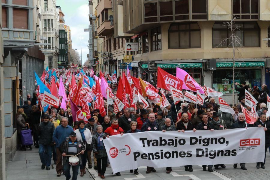 Manifestación por las pensiones en Zamora