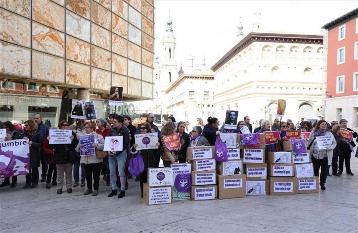 Las mujeres cristianas de Zaragoza reivindican igualdad