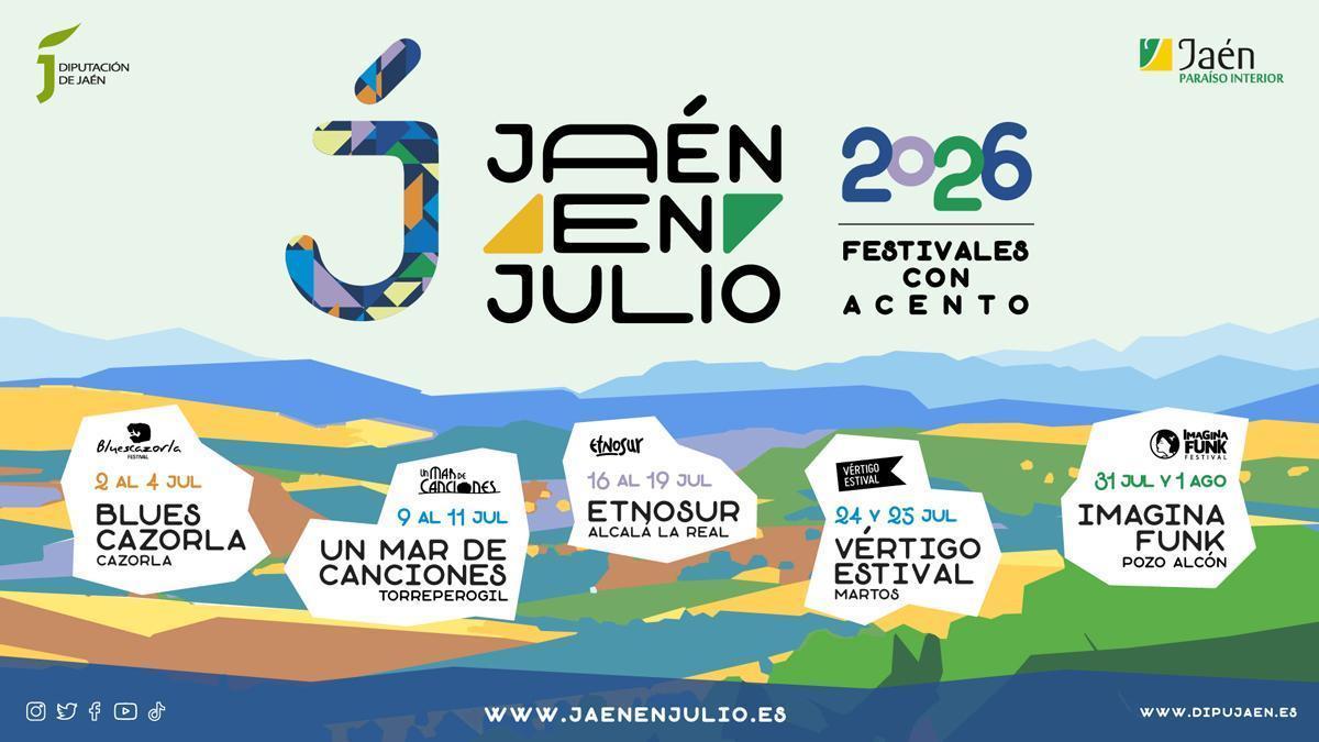 Cartel oficial "Jaén en Julio" 2026.