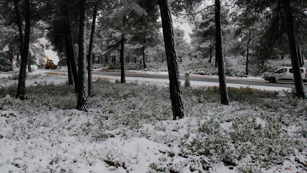 Alcoy amanece rodeada de nieve