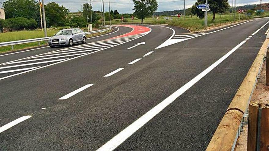 Aspecte de la carretera que connecta Manresa i Viladordis