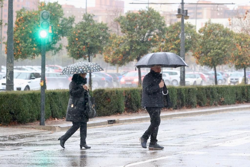 Temporal de lluvia en València