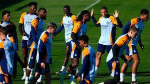 Último entrenamiento del Real Madrid antes de enfrentarse al Celta