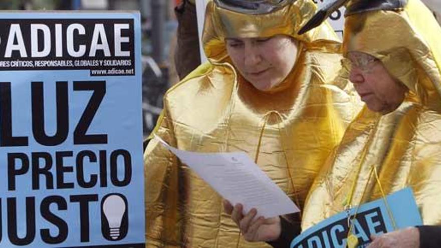 Protesta por el encarecimiento de la luz.