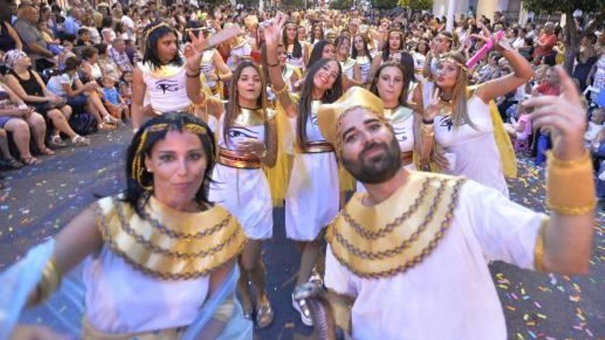 Un instante de la celebración de la Charanga de las fiestas patronales de agosto del año pasado.