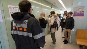 Simulacro de confinamiento en el interior del CAP del Morell (Tarragonès).