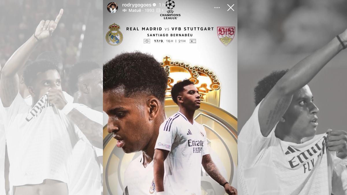 La storie de Rodrygo Goes previa al partido ante el Stuttgart
