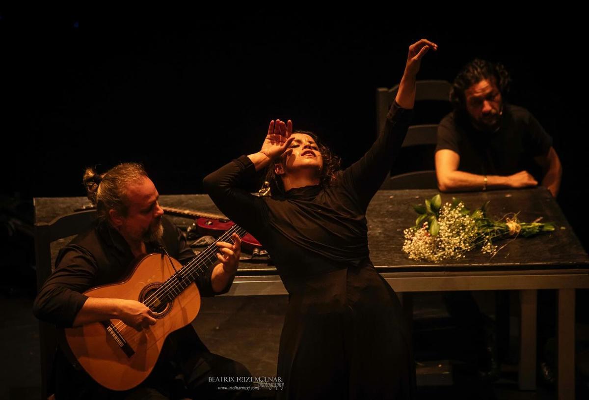 María Moreno durante uno de sus espectáculos.