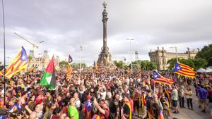 La Diada independentista 2025 llena las calles de Barcelona pese a la lluvia