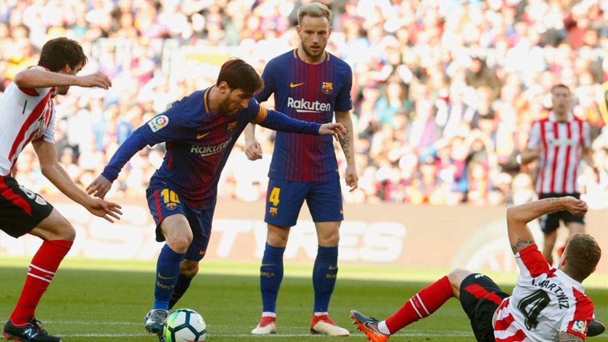 Messi causó estragos en la defensa del Athletic