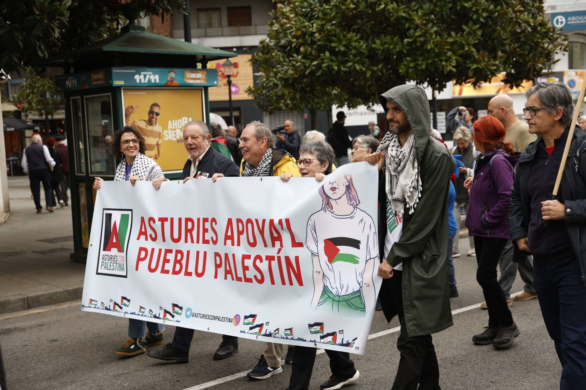 Manifestación a favor de Palestina.