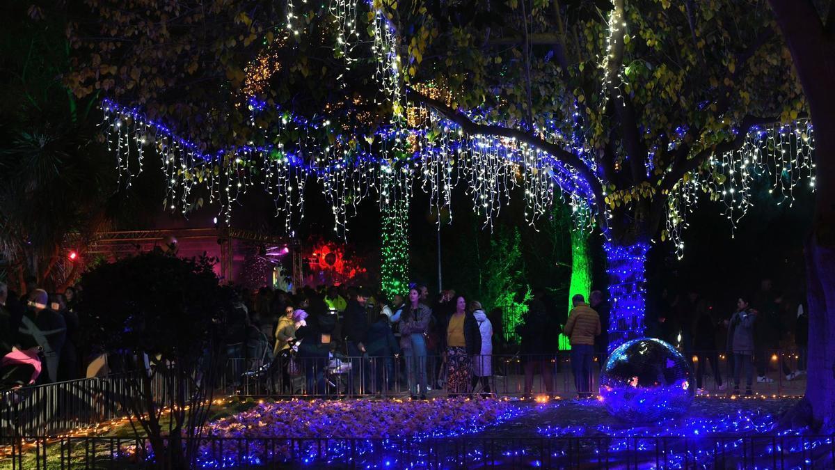 Decoración navideña de El Jardín de los Sueños de Murcia en su primera edición.